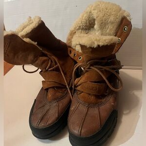 POLO By Ralph Lauren Real Shearling lined boots